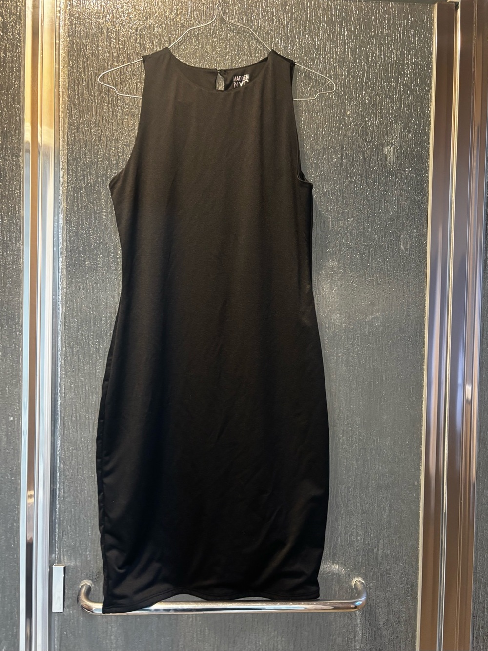 Minimalist Black Sleeveless Mini Dress